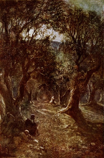 Gesù che prega nel Giardino del Getsemani da William Brassey Hole