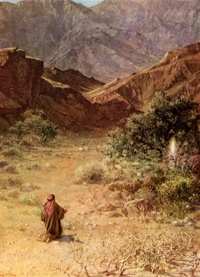 Mosè e il roveto ardente da William Brassey Hole
