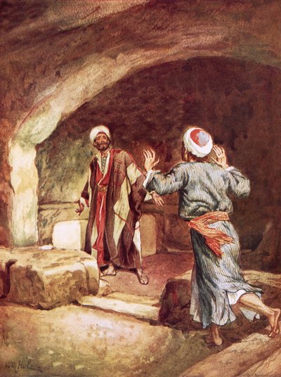 Pietro e Giovanni nel sepolcro da William Brassey Hole