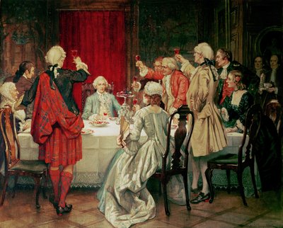 Il Principe Carlo Edoardo Stuart a Edimburgo, 1745 da William Brassey Hole