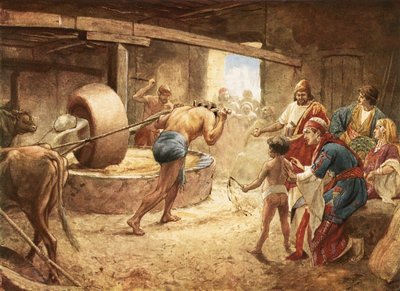 Sansone che macina in prigione a Gaza da William Brassey Hole