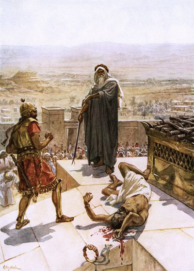 Samuele uccide Agag davanti al Signore a Gilgal da William Brassey Hole