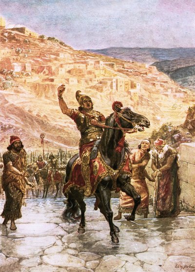 Il Rabshakeh assiro chiede la resa di Gerusalemme da William Brassey Hole