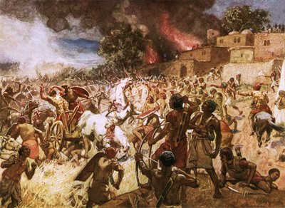 La morte del re Giosia a Megiddo da William Brassey Hole