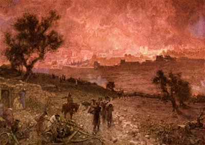 La distruzione di Gerusalemme da parte di Nebuzaradan da William Brassey Hole