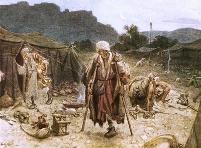I quattro lebbrosi saccheggiano il campo dei Siri da William Brassey Hole