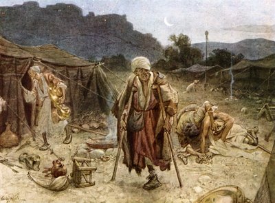 I quattro lebbrosi che saccheggiano il campo dei Siri da William Brassey Hole