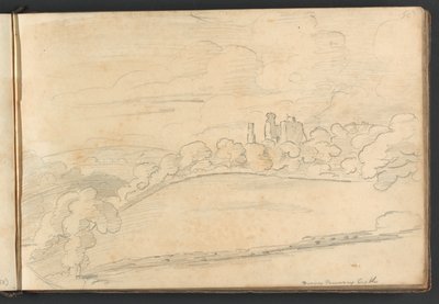 Castello di Berry Pomeroy da William Brockedon