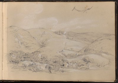 Scena di collina e valle da William Brockedon