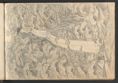 Cascata di Lidford da William Brockedon