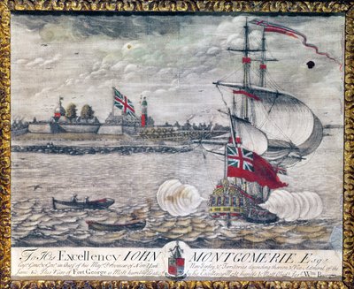 A Sua Eccellenza John Montgomerie Esq. (Vista di Fort George) da William Burgis