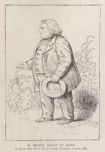 Ernest Renan, filosofo e storico delle religioni francese, a casa da William C. Smith