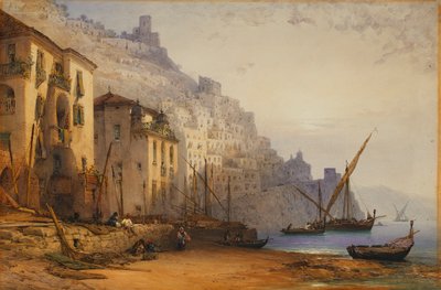 Amalfi dalla riva - Una mattina d