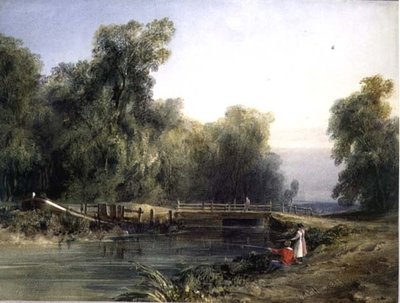 Bambini che pescano da William Callow