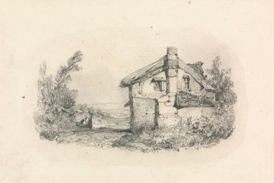Cottage in un paesaggio da William Callow