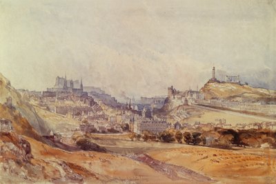 Edimburgo da Salisbury Crags da William Callow