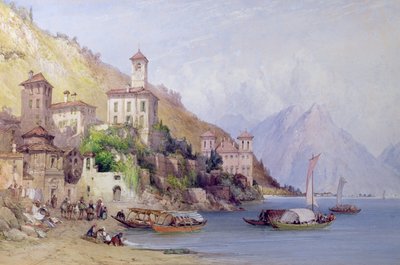 Gravedona, Lago di Como, 1895 da William Callow