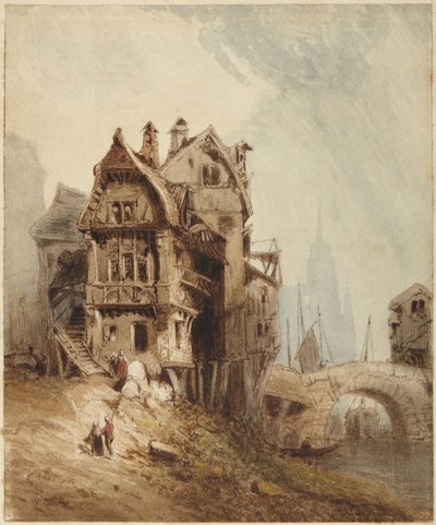 Case sul fiume da William Callow