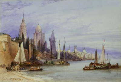 Magonza, sul Reno, 1895 da William Callow
