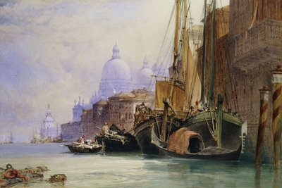 Santa Maria della Salute e il Canal Grande, Venezia da William Callow