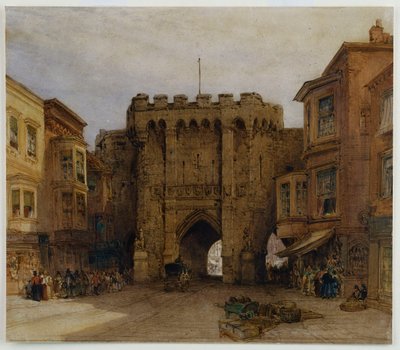 La Bar Gate, Southampton, 1888 da William Callow