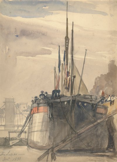 Il Luxor, Parigi, dicembre 1833 da William Callow
