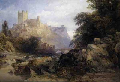 La Città e il Castello dal Fiume, c.1860 da William Callow