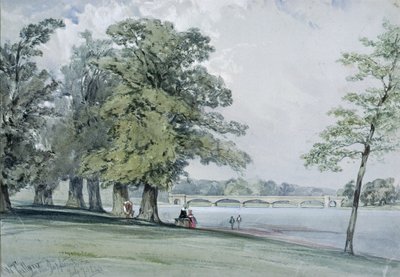 Veduta sul Serpentine, Hyde Park da William Callow