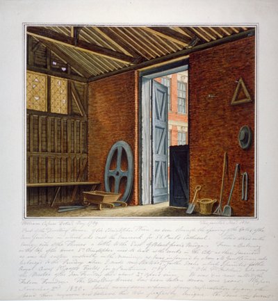 Parte della casa di Sir Christopher Wren, Southwark, Londra, 1820 da William Capon