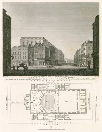 Il Teatro Reale, Drury Lane, Londra, costruito dal defunto Henry Holland da William Capon