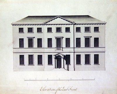 Progetto per Enville Hall nello Staffordshire, c.1770 da William Chambers