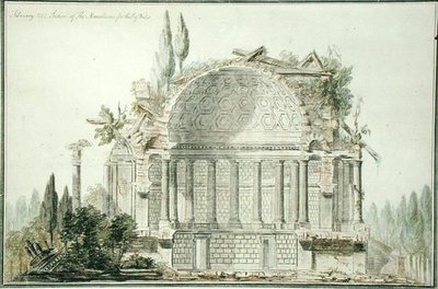 Progetto per un Mausoleo in Rovina per il Principe di Galles (1738-1820) 1752 da William Chambers