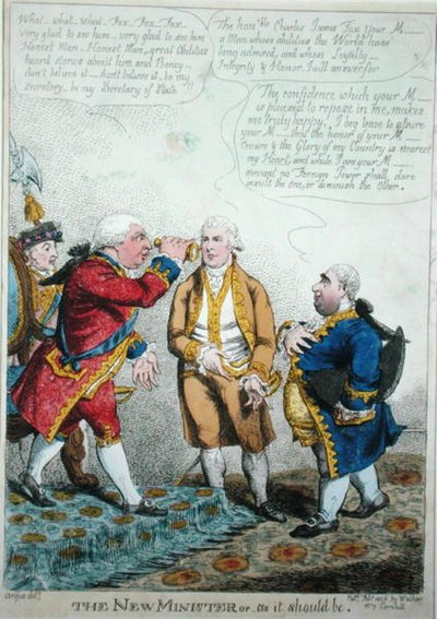 Il nuovo ministro o come dovrebbe essere, pubblicato febbraio 1806 da William Charles
