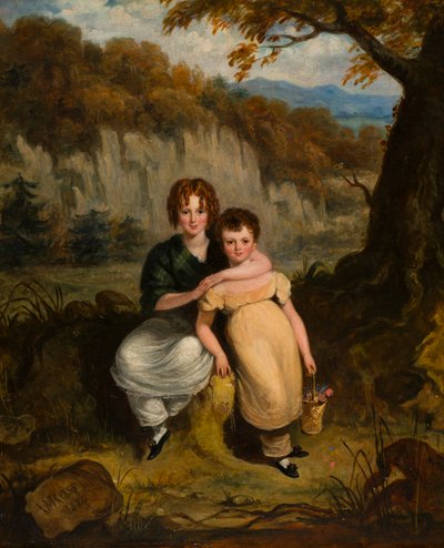 Ritratto di Sir Thomas Moncrieffe Bt. e sua sorella da bambini da William Charles Ross