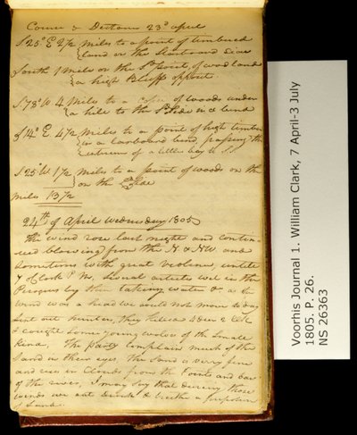 Corso e Distanza 23 aprile da William Clark