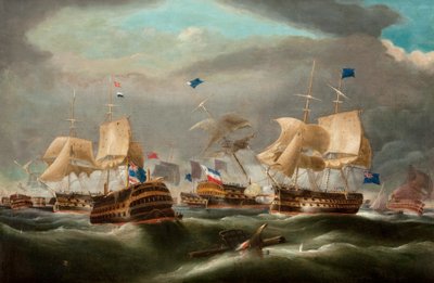 Battaglia di Camperdown da William Clarkson (manner of) Stanfield