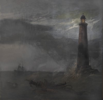 Sipario per The Lighthouse, 1855 da Clarkson Frederick Stanfield