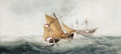 Avvicinamento al relitto, 1837 da Clarkson Frederick Stanfield