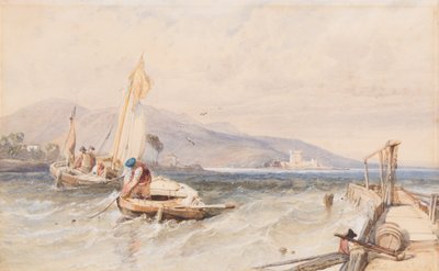Castello Douglas, Loch Leven, 1849 da Clarkson Frederick Stanfield