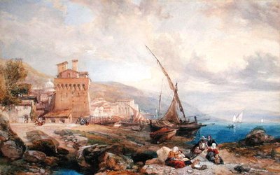 Golfo di Salerno, c.1840 da Clarkson Frederick Stanfield