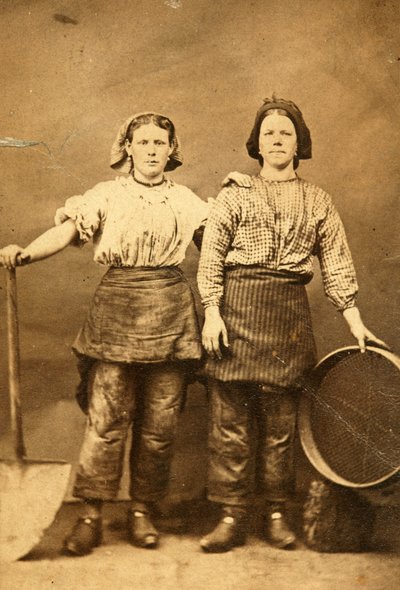 Ritratto di due operai alle Tredegar Iron Works, Galles da William Clayton