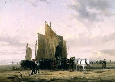 Sulla costa di Yarmouth (una di una coppia) da William Collins