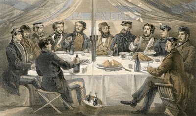 Una cena di Natale sulle alture prima di Sebastopoli da William Crimea Simpson