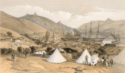 Balaklava, vista verso il mare da William Crimea Simpson