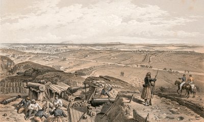 Bastoni du Mat dal Bastione Centrale da William Crimea Simpson