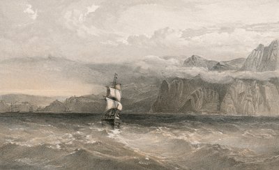 Capo Aiya, guardando a nord verso Balaklava da William Crimea Simpson