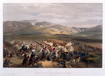 Carica della Brigata Pesante alla battaglia di Balaklava, 1854 da William Crimea Simpson
