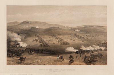 Carica della Brigata Leggera sotto il Maggiore Generale Conte di Cardigan, 1855 da William Crimea Simpson