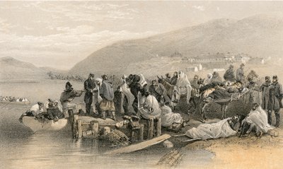 Imbarco dei malati a Balaklava da William Crimea Simpson