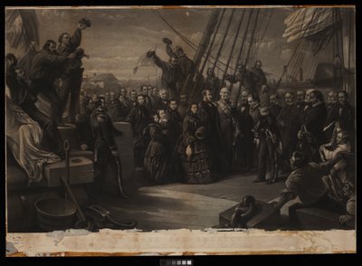Inghilterra e America. La visita di Sua Maestà la Regina Vittoria alla nave artica Resolute, 16 dicembre 1856, c.1859 da William 